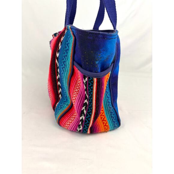 Laurel Burch Woof Dog Medium Tote Bright Furry Friend Travel Bag - Picture 11 of 16